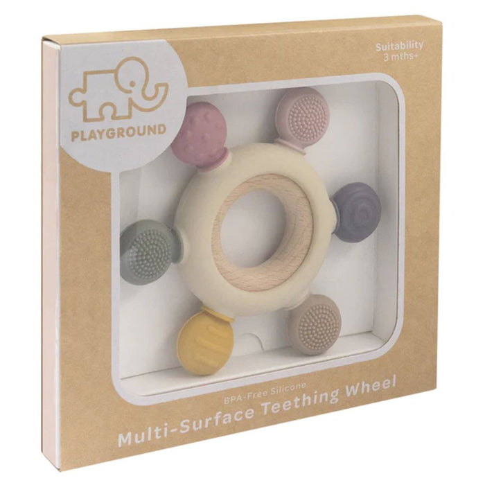 Playground  Silicone Sensory Teether - Rose